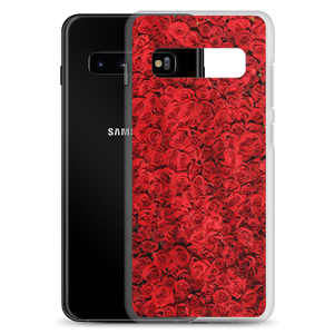 Red Rose Pattern Samsung Case by Design Express