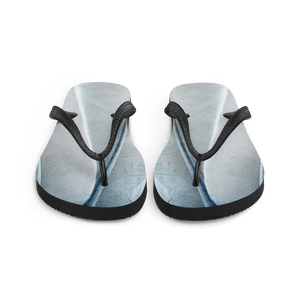 White Feathers Texture Flip-Flops by Design Express