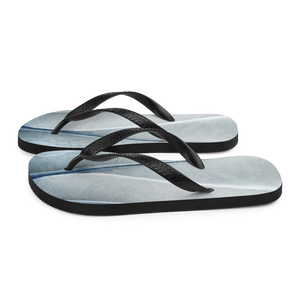 White Feathers Texture Flip-Flops by Design Express