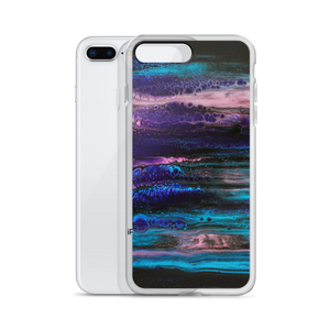 Purple Blue Abstract iPhone Case by Design Express