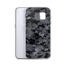 Dark Grey Digital Camouflage Print Samsung Case by Design Express