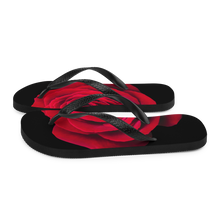 Charming Red Rose Flip-Flops by Design Express