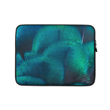 13 in Green Blue Peacock Laptop Sleeve by Design Express