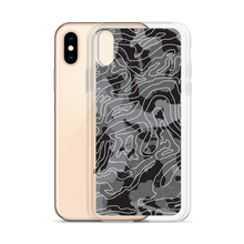 Grey Black Camoline iPhone Case by Design Express