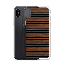 Horizontal Brown Wood iPhone Case by Design Express