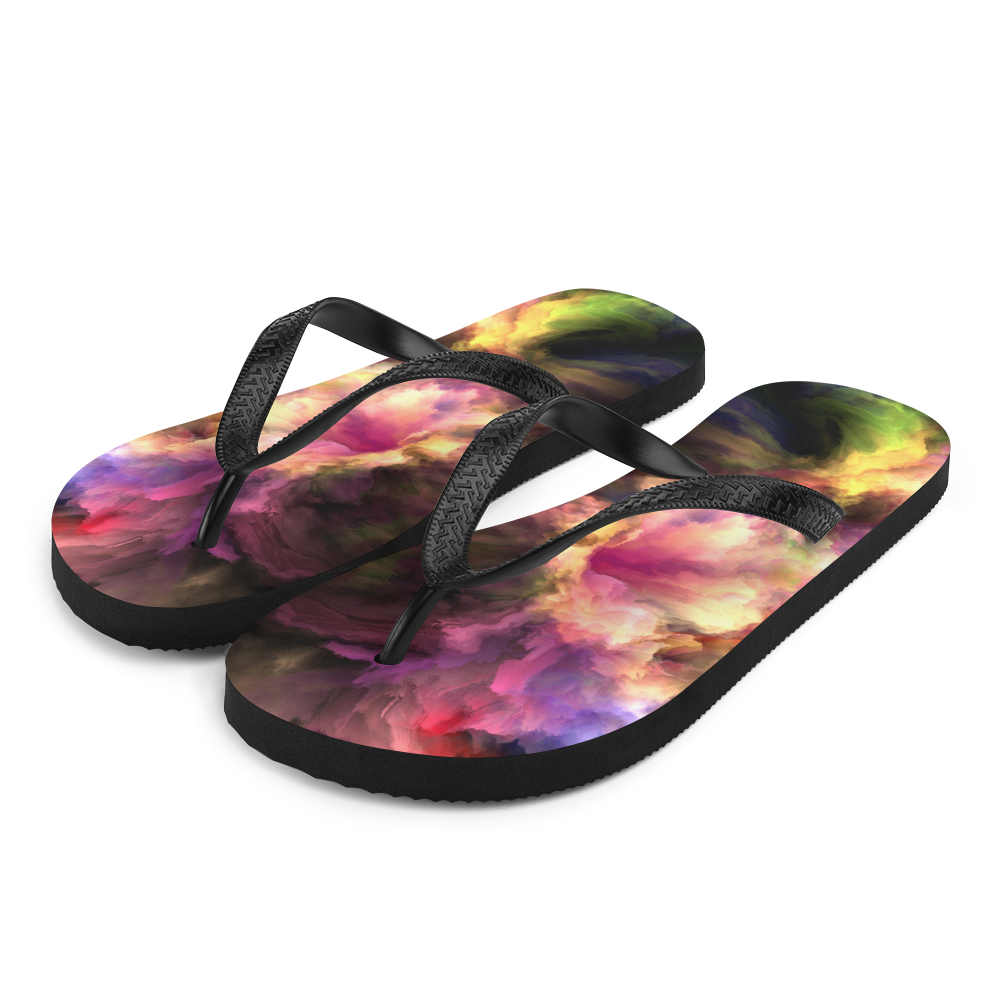 S Nebula Water Color Flip-Flops by Design Express