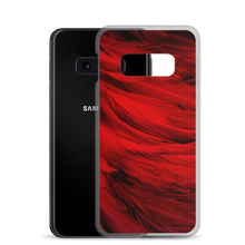 Red Feathers Samsung Case by Design Express