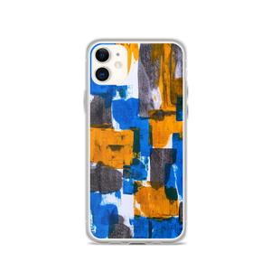 iPhone 11 Bluerange Abstract Painting iPhone Case by Design Express