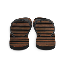 Horizontal Brown Wood Flip-Flops by Design Express