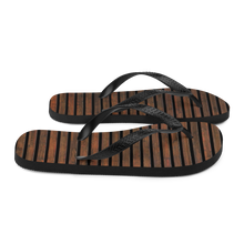 Horizontal Brown Wood Flip-Flops by Design Express