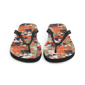 Mid Century Pattern Flip-Flops by Design Express