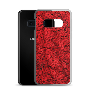 Red Rose Pattern Samsung Case by Design Express