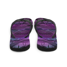 Purple Feathers Flip-Flops by Design Express