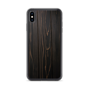 iPhone XS Max Black Wood Print iPhone Case by Design Express