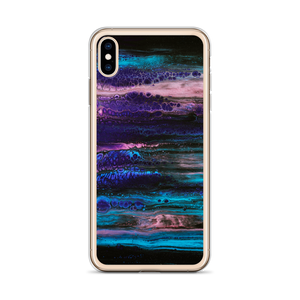 Purple Blue Abstract iPhone Case by Design Express