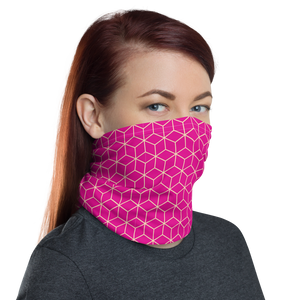 Diamond Magenta Pattern Neck Gaiter Masks by Design Express