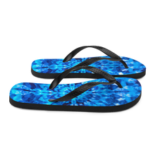 Psychedelic Blue Mandala Flip-Flops by Design Express