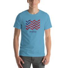 Ocean Blue / S America "Barley" Short-Sleeve Unisex T-Shirt by Design Express