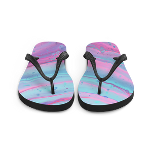 Multicolor Abstract Background Flip-Flops by Design Express