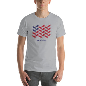Silver / S America "Barley" Short-Sleeve Unisex T-Shirt by Design Express