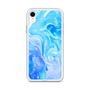 Blue Watercolor Marble iPhone Case by Design Express