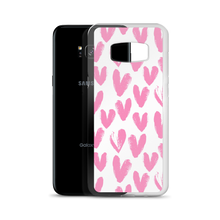 Pink Heart Pattern Samsung Case by Design Express