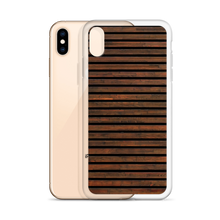 Horizontal Brown Wood iPhone Case by Design Express