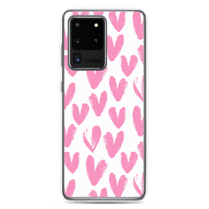Samsung Galaxy S20 Ultra Pink Heart Pattern Samsung Case by Design Express