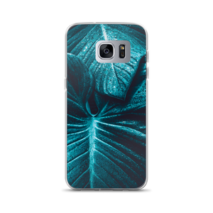 Samsung Galaxy S7 Edge Turquoise Leaf Samsung Case by Design Express