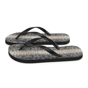 Snake Skin Print Flip-Flops by Design Express