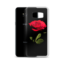 Red Rose on Black Samsung Case by Design Express