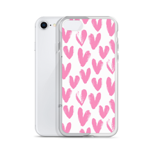 Pink Heart Pattern iPhone Case by Design Express