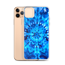 Psychedelic Blue Mandala iPhone Case by Design Express