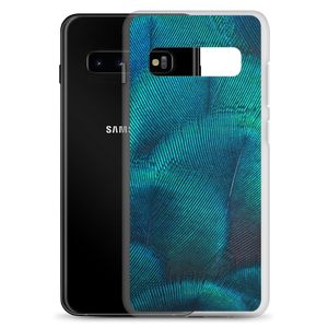Green Blue Peacock Samsung Case by Design Express