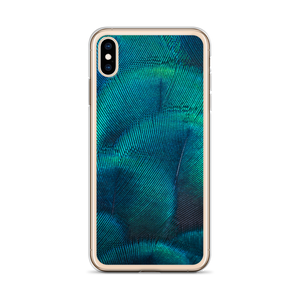 Green Blue Peacock iPhone Case by Design Express