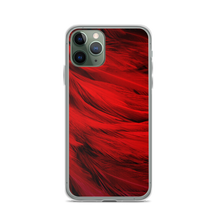 iPhone 11 Pro Red Feathers iPhone Case by Design Express