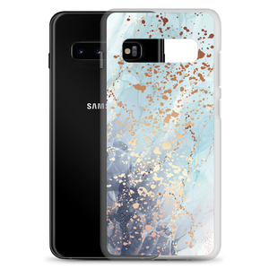 Soft Blue Gold Samsung Case by Design Express