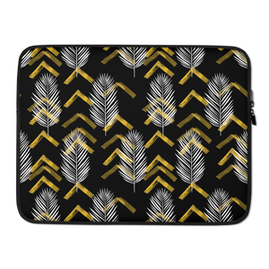 15 in Tropical Leaves Pattern Laptop Sleeve by Design Express