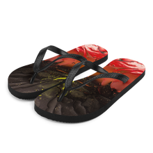 S Abstract 02 Black Red Flip-Flops by Design Express