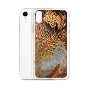 Brown Pheasant Feathers iPhone Case by Design Express