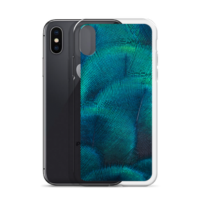 Green Blue Peacock iPhone Case by Design Express
