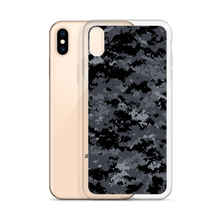 Dark Grey Digital Camouflage Print iPhone Case by Design Express