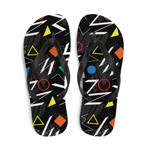 Mix Geometrical Pattern Flip-Flops by Design Express