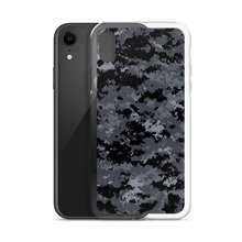 Dark Grey Digital Camouflage Print iPhone Case by Design Express