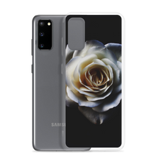 White Rose on Black Samsung Case by Design Express