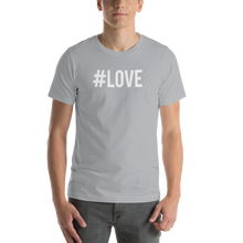 Silver / S Hashtag #LOVE Short-Sleeve Unisex T-Shirt by Design Express