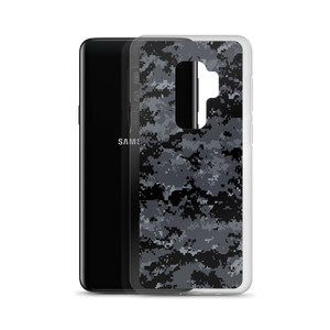 Dark Grey Digital Camouflage Print Samsung Case by Design Express