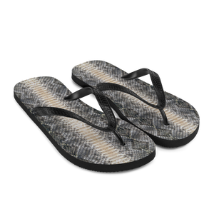 Snake Skin Print Flip-Flops by Design Express