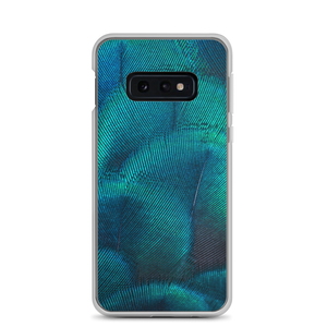 Samsung Galaxy S10e Green Blue Peacock Samsung Case by Design Express