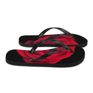 Charming Red Rose Flip-Flops by Design Express